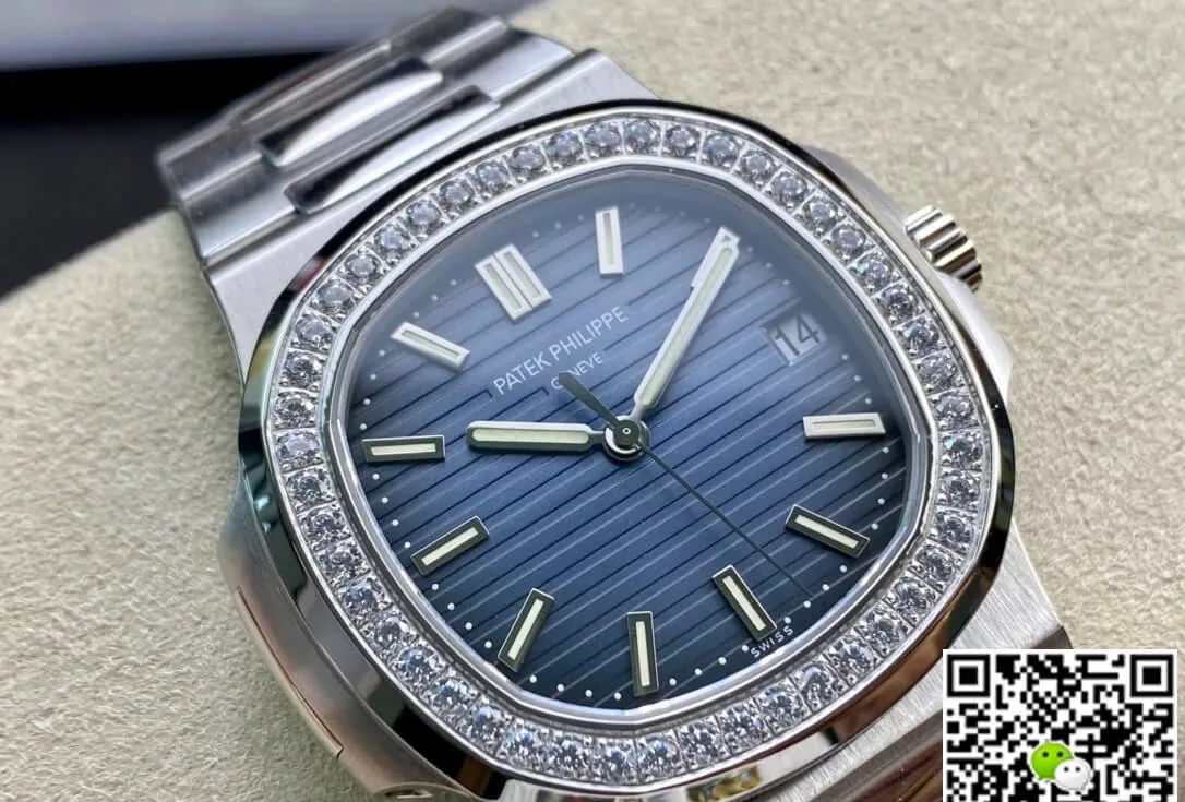 Patek Philippe Nautilus 5713 1G-010 PPF Factory 1:1 Best Edition Replica Watch V4 Blue Dial Swiss Cal.324 SC